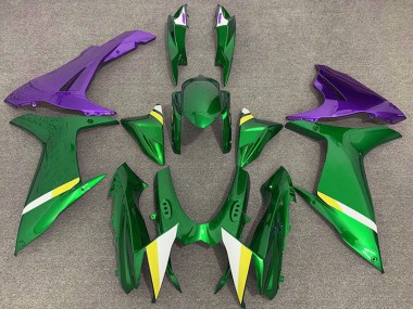Descuento Carenados Moto Suzuki GSXR 600 / GSXR 750 2011-2024 - Verde Púrpura Blanco Amarillo