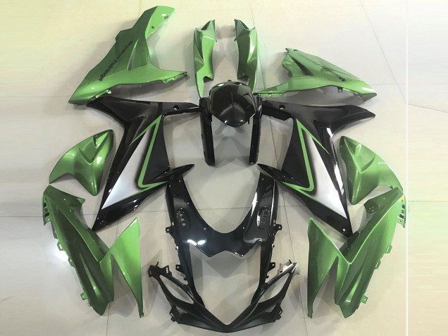 Descuento Carenados Moto Suzuki GSXR 600 / GSXR 750 2011-2024 - Verde Negro Brillante