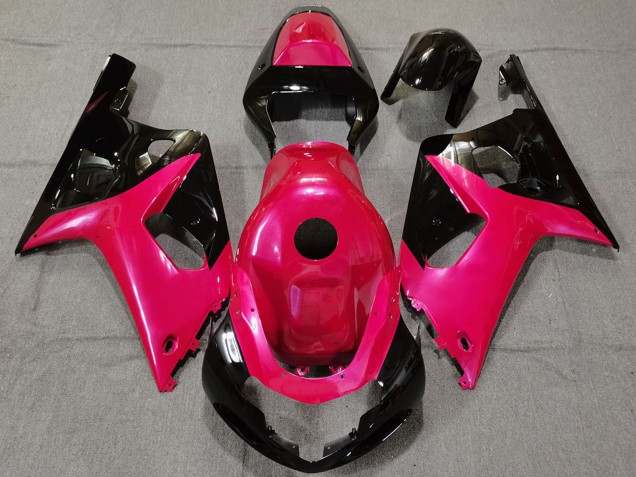 Descuento Carenados Moto Suzuki GSXR 600 / GSXR 750 2001-2003 - Rosa Negro Brillante