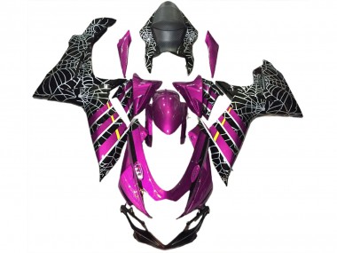 Descuento Carenados Moto Suzuki GSXR 600 / GSXR 750 2011-2024 - Rosa Negro Spider