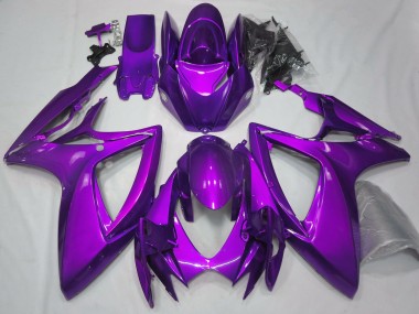 Descuento Carenados Moto Suzuki GSXR 600 / GSXR 750 2006-2007 - Plain Púrpura Brillante