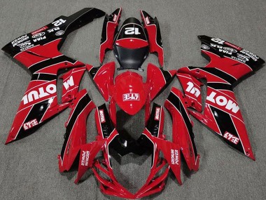 Descuento Carenados Moto Suzuki GSXR 600 / GSXR 750 2011-2024 - Rojo Negro Motul