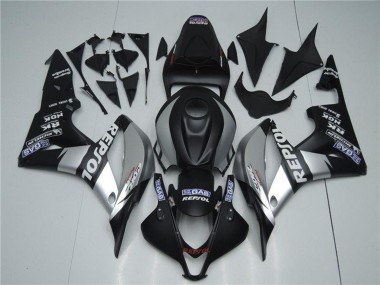 Descuento Carenados Moto Honda CBR600RR 2007-2008 - Negro Mate Plata Gris Repsol
