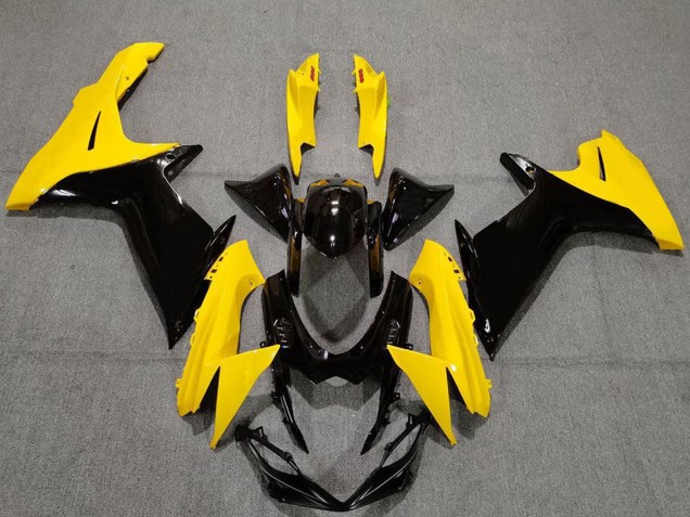 Descuento Carenados Moto Suzuki GSXR 600 / GSXR 750 2011-2024 - Amarillo Negro Brillante