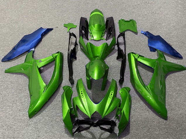 Descuento Carenados Moto Suzuki GSXR 600 / GSXR 750 2008-2010 - Verde Azul