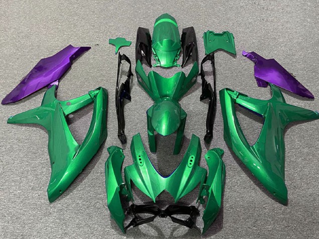 Descuento Carenados Moto Suzuki GSXR 600 / GSXR 750 2008-2010 - Verde Púrpura