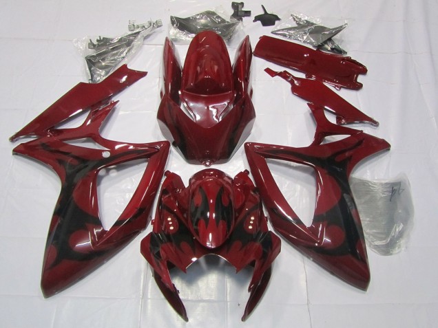 Descuento Carenados Moto Suzuki GSXR 600 / GSXR 750 2006-2007 - Rojo Granate