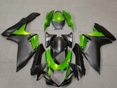 Descuento Carenados Moto Suzuki GSXR 600 / GSXR 750 2011-2024 - Verde Negro Mate