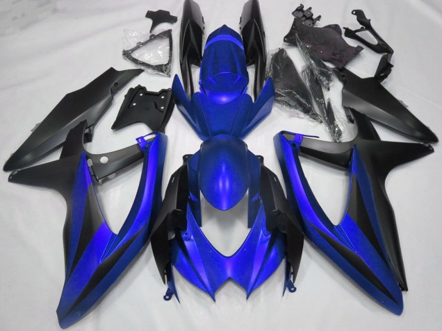 Descuento Carenados Moto Suzuki GSXR 600 / GSXR 750 2008-2010 - Azul Negro Mate