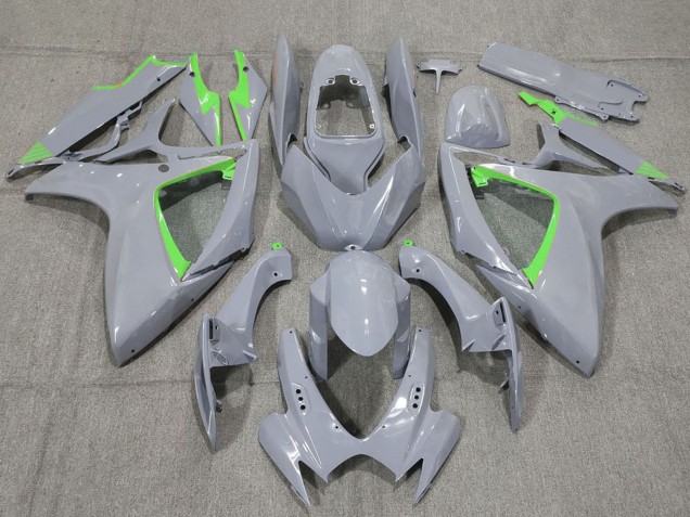 Descuento Carenados Moto Suzuki GSXR 600 / GSXR 750 2006-2007 - Nardo Gris Verde