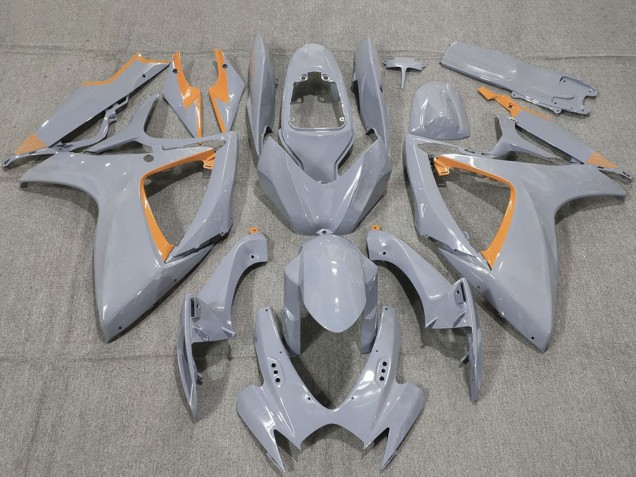 Descuento Carenados Moto Suzuki GSXR 600 / GSXR 750 2006-2007 - Nardo Gris Naranja