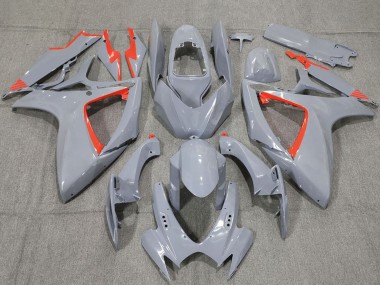 Descuento Carenados Moto Suzuki GSXR 600 / GSXR 750 2006-2007 - Nardo Gris Rojo