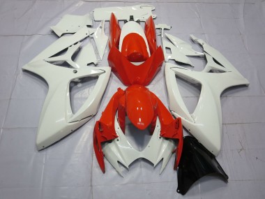 Descuento Carenados Moto Suzuki GSXR 600 / GSXR 750 2006-2007 - Blanco Rojo