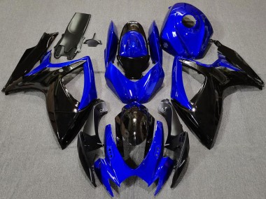 Descuento Carenados Moto Suzuki GSXR 600 / GSXR 750 2006-2007 - Azul Negro Brillante