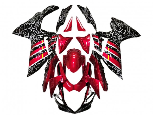 Descuento Carenados Moto Suzuki GSXR 600 / GSXR 750 2011-2024 - Rojo Negro Spider