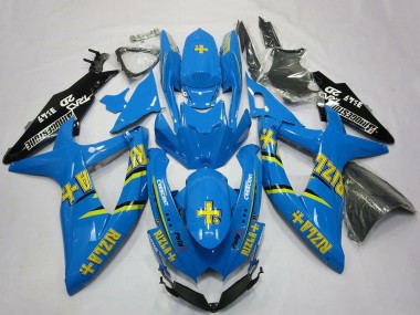 Descuento Carenados Moto Suzuki GSXR 600 / GSXR 750 2008-2010 - Azul Negro Oro Rizla