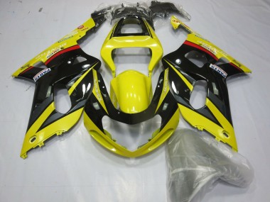 Descuento Carenados Moto Suzuki GSXR 600 / GSXR 750 2001-2003 - Amarillo Gris Negro Brillante