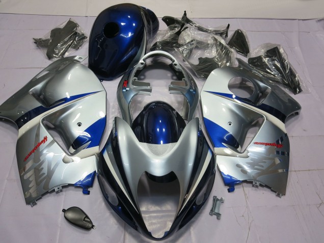 Descuento Carenado Moto Suzuki GSXR 1300 1996-2007 - Plata Azul