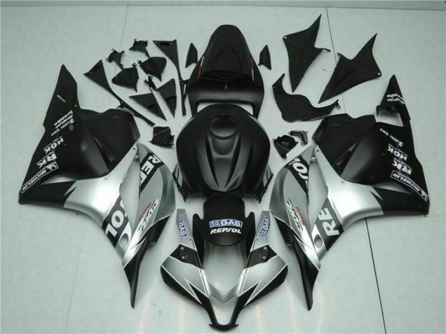 Descuento Carenados Moto Honda CBR600RR 2009-2012 - Plata Negro Mate Repsol