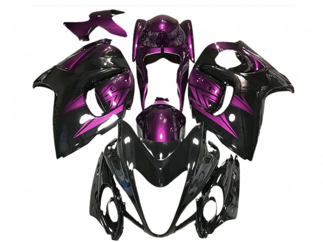Descuento Carenados Moto Suzuki GSXR 1300 2008-2020 - Negro Brillante Púrpura Profundo