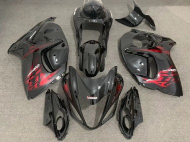 Descuento Carenados Moto Suzuki GSXR 1300 2008-2020 - Negro Brillante Rojo