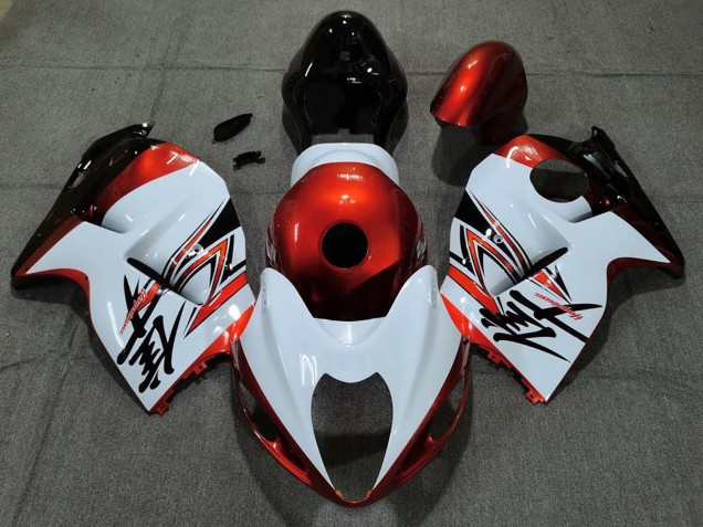 Descuento Carenados Moto Suzuki GSXR 1300 1996-2007 - Blanco Naranja