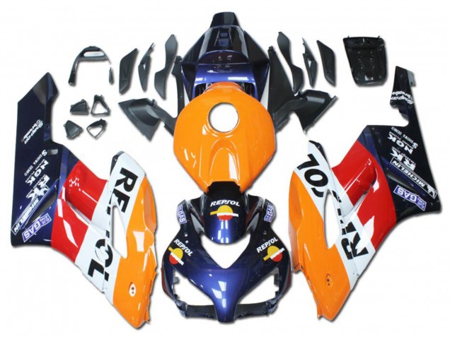 Descuento Carenados Moto Honda CBR1000RR 2004-2005 - Naranja Rojo Blanco Azul Repsol