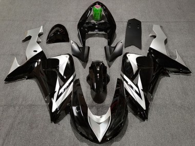 Descuento Carenados Moto Kawasaki ZX10R 2006-2007 - Negro Brillante Plata