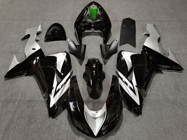 Descuento Carenados Moto Kawasaki ZX10R 2006-2007 - Negro Brillante Plata