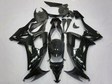 Descuento Carenados Moto Kawasaki ZX10R 2008-2010 - Negro Brillante Negro Mate Blanco Calcomanía