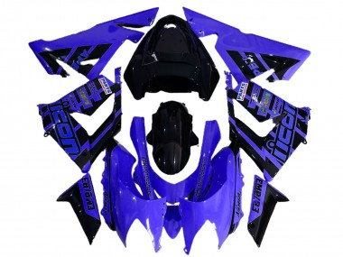 Descuento Carenados Moto Kawasaki ZX10R 2004-2005 - Azul Negro Logo
