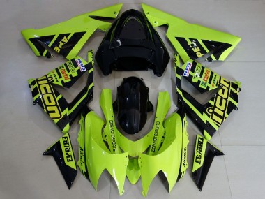 Descuento Carenados Moto Kawasaki ZX10R 2004-2005 - Alta Visibilidad Amarillo