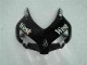Descuento Carenados Moto Honda CBR1000RR 2004-2005 - Negro Brillante Blanco West Mobil Michelin