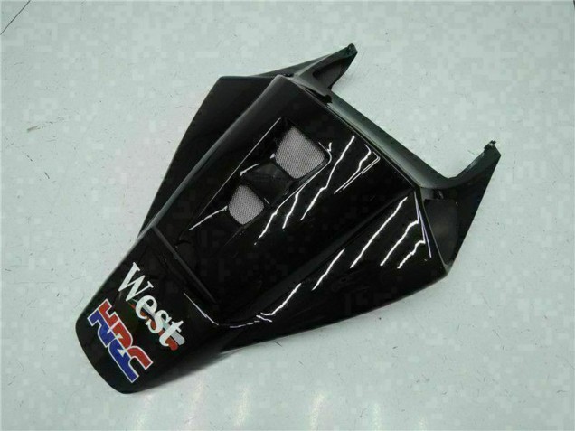 Descuento Carenados Moto Honda CBR1000RR 2004-2005 - Negro Brillante Blanco West Mobil Michelin