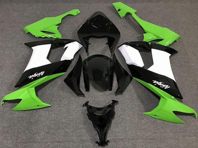 Descuento Carenados Moto Kawasaki ZX10R 2008-2010 - Verde Blanco Negro