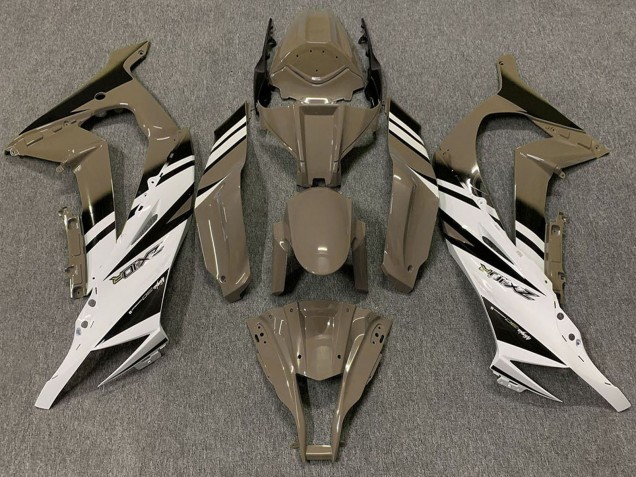Descuento Carenados Moto Kawasaki ZX10R 2011-2015 - Brown Blanco Negro