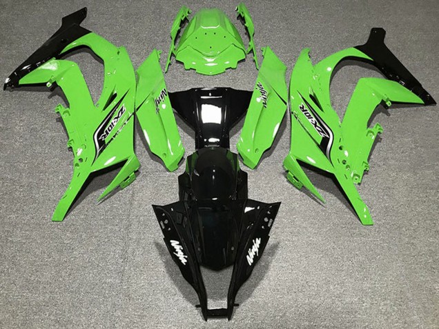 Descuento Carenados Moto Kawasaki ZX10R 2011-2015 - Verde Negro Brillante