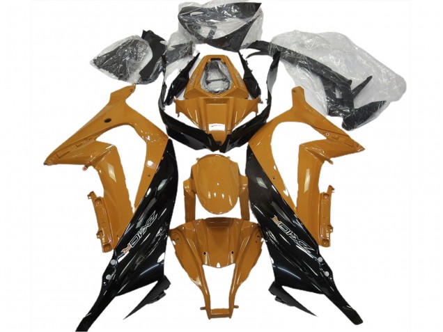 Descuento Carenados Moto Kawasaki ZX10R 2011-2015 - Naranja Oscuro Negro Brillante