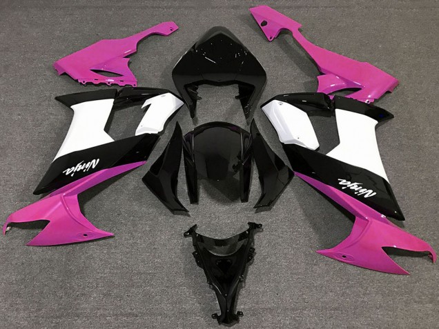 Descuento Carenados Moto Kawasaki ZX10R 2008-2010 - Rosa Brillante Negro Blanco