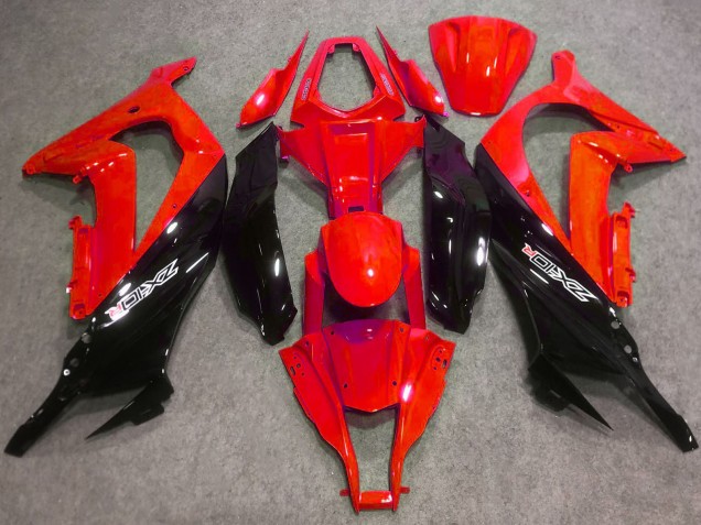 Descuento Carenados Moto ABS Kawasaki ZX10R 2016-2020 - Rojo Negro Brillante
