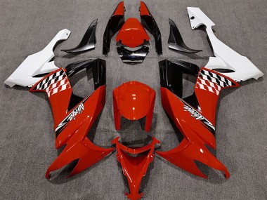 Descuento Carenados Moto Kawasaki ZX10R 2008-2010 - Blanco Rojo Negro