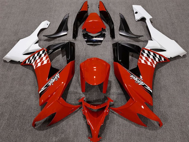 Descuento Carenados Moto Kawasaki ZX10R 2008-2010 - Blanco Rojo Negro