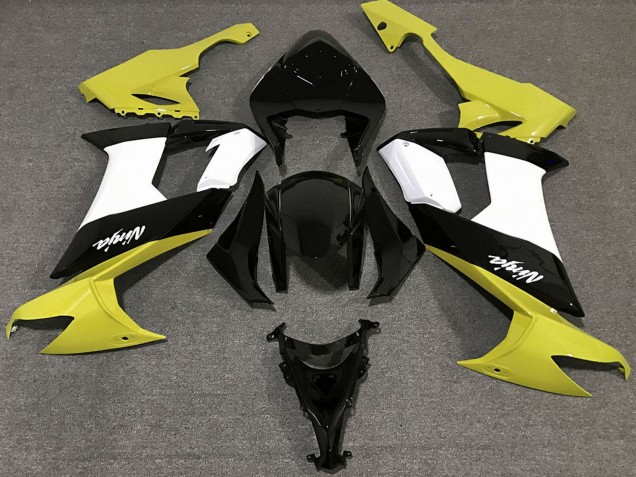 Descuento Carenados Moto Kawasaki ZX10R 2008-2010 - Amarillo Brillante Negro Blanco