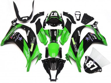 Descuento Carenados Moto Kawasaki ZX10R 2016-2020 - Verde Negro Brillante Team Verde Star 87