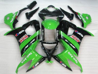 Descuento Carenados Moto Kawasaki ZX10R 2008-2010 - Verde Negro Rojo Kick Elf Vent-Axia