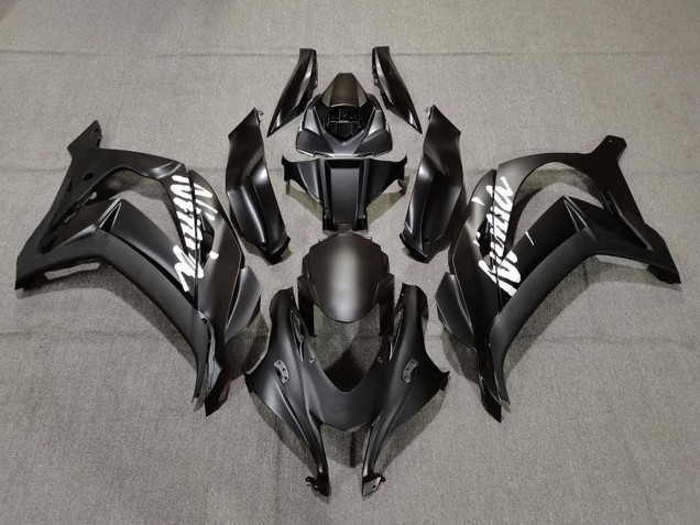 Descuento Carenados Moto Kawasaki ZX10R 2016-2020 - Negro Mate Blanco Ninja