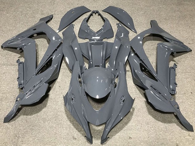 Descuento Carenados Moto Kawasaki ZX10R 2016-2020 - Nardo Gris Negro Logo