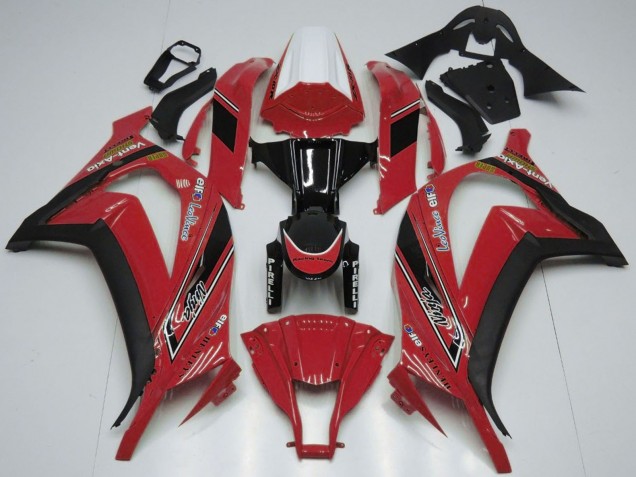 Descuento Carenados Moto Kawasaki ZX10R 2011-2015 - Blanco Rojo Negro Brillante OEM Estilo