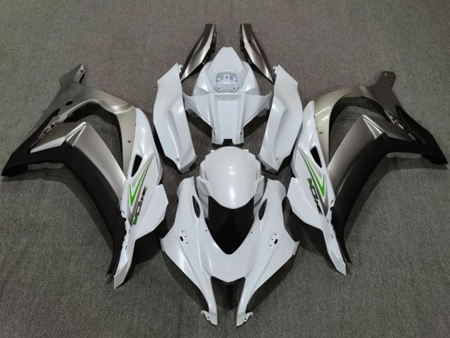 Descuento Carenados Moto Kawasaki ZX10R 2016-2020 - Blanco Perla Plata