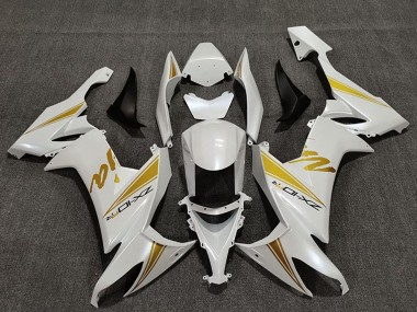 Descuento Carenados Moto Kawasaki ZX10R 2008-2010 - Blanco Perla Oro